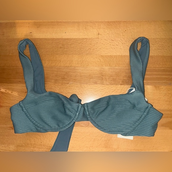 L*SPACE Nikita Bikini Top Swim Slated Glass Size M - Picture 3 of 6